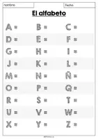 Vorschau - Arbeitsblätter - El alfabeto - Übersicht + Arbeitsblätter (Alphabet) - Seite 3