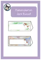 Vorschau - Anderer Materialtyp - editierbare Namenskarten Hundeklasse #Jack Russel #Klassentier - Deckblatt