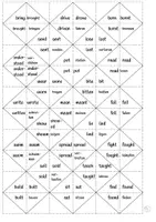 Vorschau - Spiele - Irregular Verbs Quadromino - alle drei Formen und Übersetzung - Seite 3