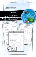 Vorschau - Arbeitsblätter - Unsere fünf Sinne: Arbeitsblätter - Deckblatt