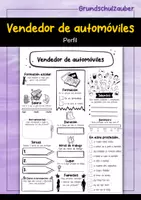 Vorschau - Arbeitsblätter - Vendedor de automóviles Perfil (español) - Deckblatt