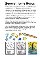 Vorschau - Stundenentwürfe - Geometrische Boote - Kunstidee für den Sommer ⛵️ - Seite 1