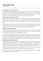 Vorschau - Arbeitsblätter - Peter und der Wolf (Infotext und Übungen) - Deckblatt