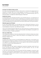 Vorschau - Arbeitsblätter - Kurt Huber (Infotext und Übungen) - Deckblatt