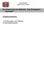 Vorschau - Fördermaterial/Inklusion - Das Bewegliche Alphabet - Buchstabenkarten - Seite 1