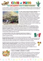 Aperçu - Feuilles d'exercices - Texte et exercices - Cinco de Mayo, une fête mexicaine - Page de couverture