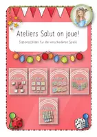 Vorschau - Stundenentwürfe - XL Materialpaket: Salut on Joue! (5 versch. Spiele zum Wortschatz der Einheiten 1-6) - Seite 1