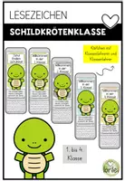 Vorschau - Poster - Lesezeichen - Schildkörtenklasse - Geschenk zum Schulbeginn - Deckblatt