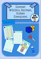 Vorschau - Arbeitsblätter - Sommer - WürfelnRechnenKleben Einmaleins - Deckblatt