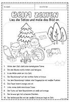 Vorschau - Arbeitsblätter - Lese-Mal-Bild Sommer "Beim Zelten" - differenziert - Seite 3