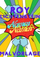 Vorschau - Mal- und Bastelvorlagen - Namensschilder im Comic-Stil gestalten (Roy Lichtenstein) - Deckblatt
