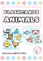 Vista previa - Tarjetas / Manipulativos - ANIMALS: FLASHCARDS - Portada