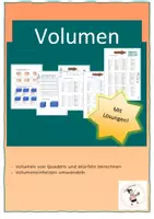 Vorschau - Arbeitsblätter - Lernpaket Hohlmasse - Deckblatt