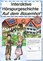 Vista previa - Hojas de trabajo - Hörspurgeschichte: Auf dem Bauernhof (en alemán) - Portada