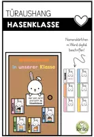 Vorschau - Poster - Türaushang Hasenklasse – Türschild & Türdeko fürs Klassenzimmer - Deckblatt