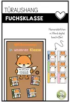 Vorschau - Poster - Türaushang Fuchsklasse – Türschild & Türdeko fürs Klassenzimmer - Deckblatt