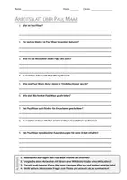 Vorschau - Arbeitsblätter - AB mit Fragen zum Thema "Paul Maar" + Lösungsblatt + Mindmap + Infografik - Deckblatt