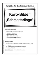 Vorschau - Arbeitsblätter - Kunstidee: Karo-Bilder "Schmetterlinge" - Frühling/ Sommer Klasse 1 bis 4 - Seite 2