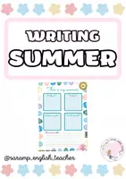 Vista previa - Hojas de trabajo - SUMMER WRITING - Portada