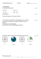 Vorschau - Test - 4. Mathe-Schularbeit für 4.VS/GS - Deckblatt
