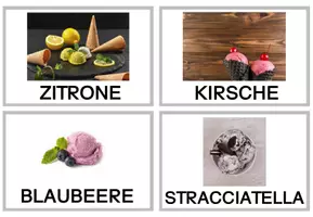 Vorschau - Fördermaterial/Inklusion - Abschreibkarten: Eissorten - Seite 3