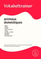 Vorschau - Bildkarten - Vokabeltrainer Französisch: animaux domestiques - Deckblatt