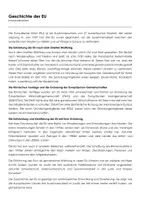 Vorschau - Arbeitsblätter - Geschichte der EU (Infotext und Übungen) - Deckblatt
