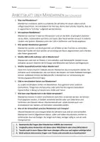 Vorschau - Arbeitsblätter - AB mit Fragen zum Thema "Mandarinen" + Lösungsblatt - Seite 1