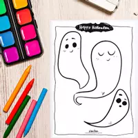 anteprima - Materiale per pittura e bricolage - Colori Spettrali e Creatività: Il Set di Pagine da Colorare di Halloween che Incanta i Piccoli Artisti! - Pagina 2