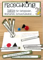 Vorschau - Anderer Materialtyp - Sätze zum Abschreiben – Froschkönig - Deckblatt