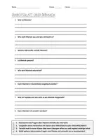 Vorschau - Arbeitsblätter - AB mit Fragen zum Thema "Maniok" + Lösungsblatt - Deckblatt