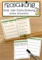 Vorschau - Anderer Materialtyp - Groß- und Kleinschreibung – Froschkönig - Deckblatt