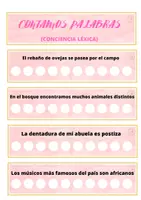 Vista previa - Tarjetas / Manipulativos - Llavero para trabajar la conciencia léxica - Portada