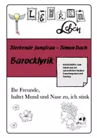 Vorschau - Stundenentwürfe - Barock - stolze Jungfrau - sprachliche Analyse mit Lösung - Deckblatt
