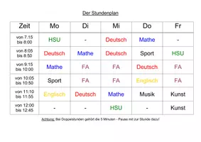 Vorschau - Aufgabenkarten - Zeit - Der Stundenplan - differenzierte Aufgaben Klasse 5 - Seite 2