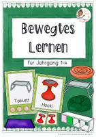 Vorschau - Stationenlernen - Bewegtes Lernen/Flexibles Lernen (ab Klasse 1) - Deckblatt