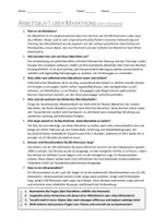 Vorschau - Arbeitsblätter - AB mit Fragen zum Thema "Marathon" + Lösungsblatt - Seite 1
