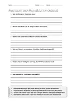 Vorschau - Arbeitsblätter - AB mit Fragen zum Thema "Maria (Mutter von Jesus)" + Lösungsblatt + Infografik - Deckblatt