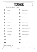 Vorschau - Arbeitsblätter - Englisch Vokabel Rätsel More 1 Unit 1 NUMBERS - Seite 1
