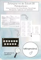 Vorschau - Stundenentwürfe - Zahlengitter mit der Zielzahl 20 - Mathekonferenz - Klasse 2/3 - Deckblatt