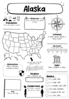 Vorschau - Arbeitsblätter - Alaska Fact Sheet - USA State (english) - Seite 1