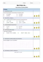 Vorschau - Arbeitsblätter - Wie fit bin ich ... beim Rechnen mit Dezimalzahlen - Seite 1