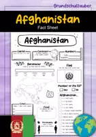 Vorschau - Arbeitsblätter - Afghanistan fact sheet (english) - Deckblatt