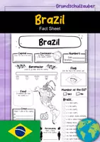 Vorschau - Arbeitsblätter - Brazil fact sheet (english) - Deckblatt