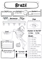 Vorschau - Arbeitsblätter - Brazil fact sheet (english) - Seite 1