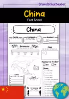 Vorschau - Arbeitsblätter - China fact sheet (english) - Deckblatt