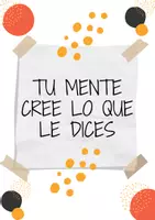 Vista previa - Refuerzo / NEE / Materiales de apoyo - Tu mente cree lo que le dices - Portada