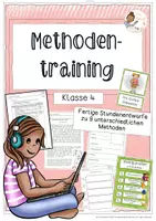 Vorschau - Stundenentwürfe - Methodentraining (für Klasse 4) - Deckblatt