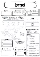 Vorschau - Arbeitsblätter - Israel fact sheet (english) - Seite 1