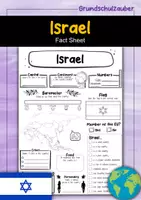 Vorschau - Arbeitsblätter - Israel fact sheet (english) - Deckblatt